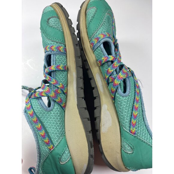 Chaco Kids Junior Performance Footwear Sandals Teal Rainbow Size 5 Youth - Picture 4 of 4